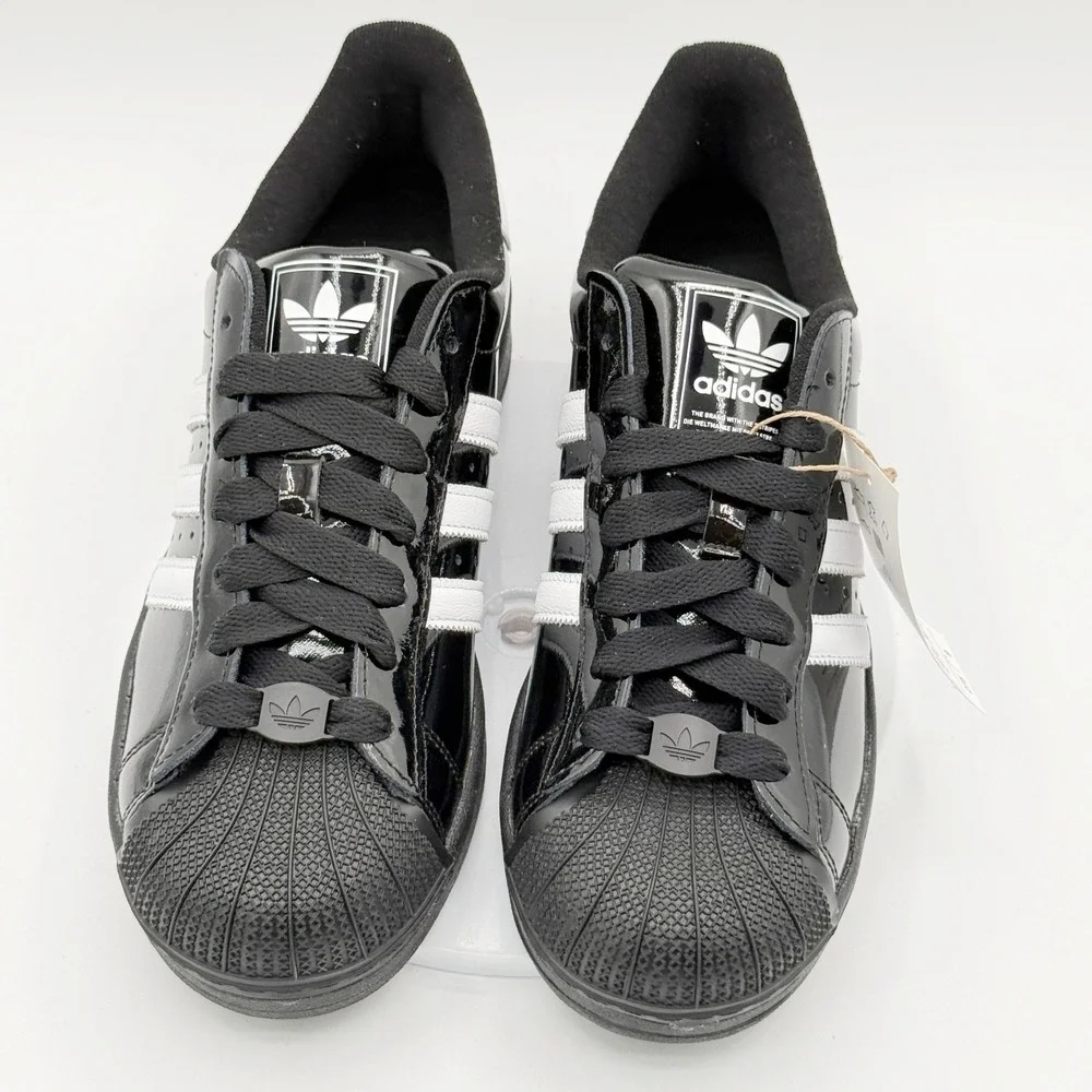 Adidas Superstar II 'Black Patent Leather' / Size 13 Mens / JR7313